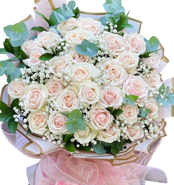 36 Peach Roses Valentine’s Day Vietnam