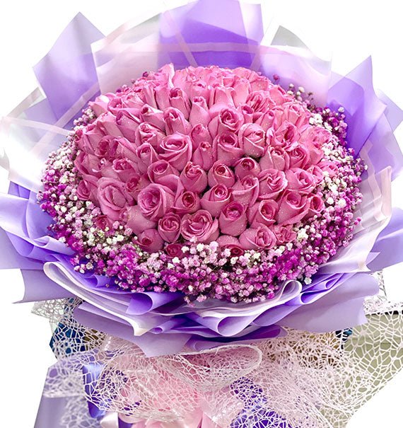 99 Pink Roses For Mothers Day Vietnam