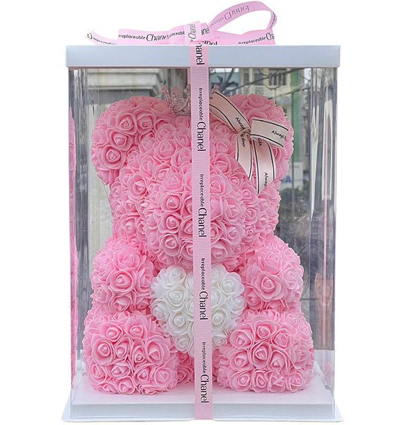 Artificial Roses Bear Gift Box For Womens Day Vietnam