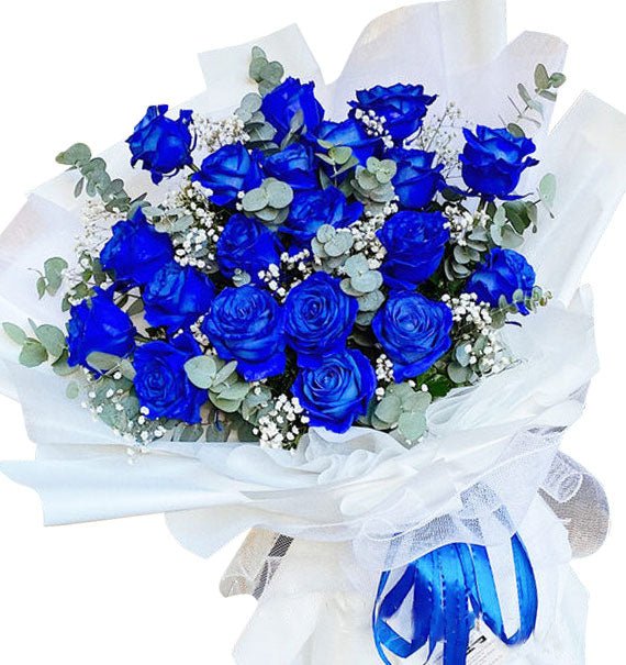 Blue Rose Bouquet For Christmas Vietnam