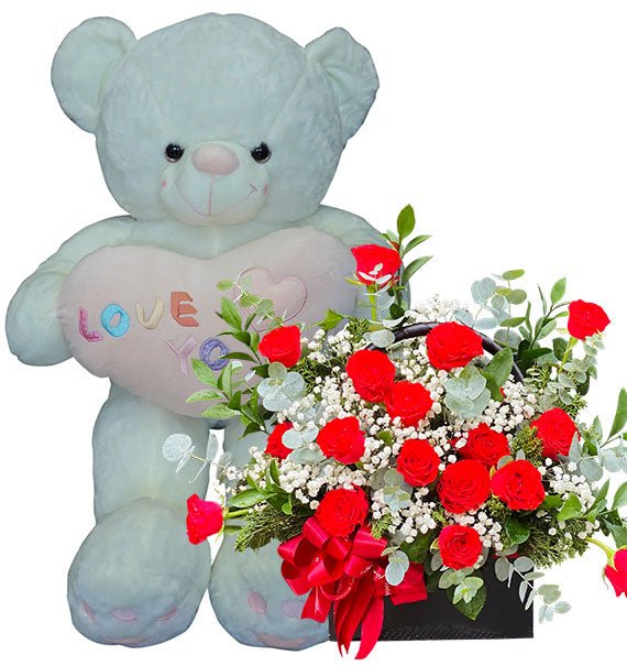Flowers and Teddy Bear For Christmas Vietnam