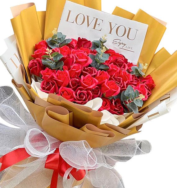 Forever Love Blooms Valentine's Artificial Roses