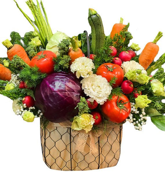 Giỏ Hoa Rau Củ – Saigon Flowers