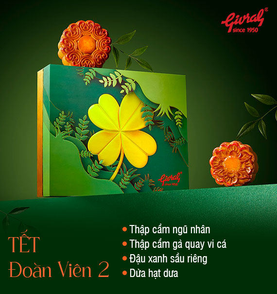 Givral Mooncake Vietnam 2025 Combo Tet Doan Vien 2