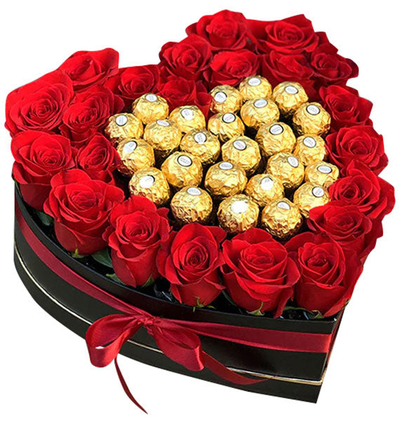 I Love You Heart Box Flower