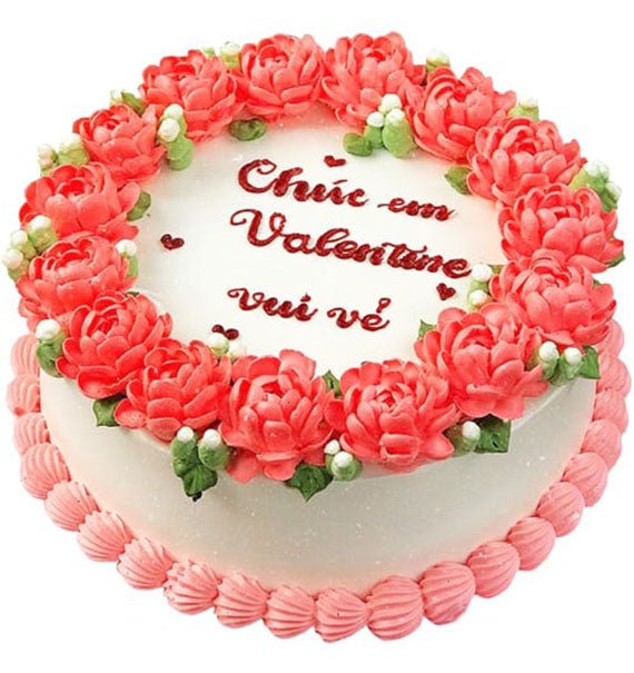 Love Note In Cake Valentine Vietnam