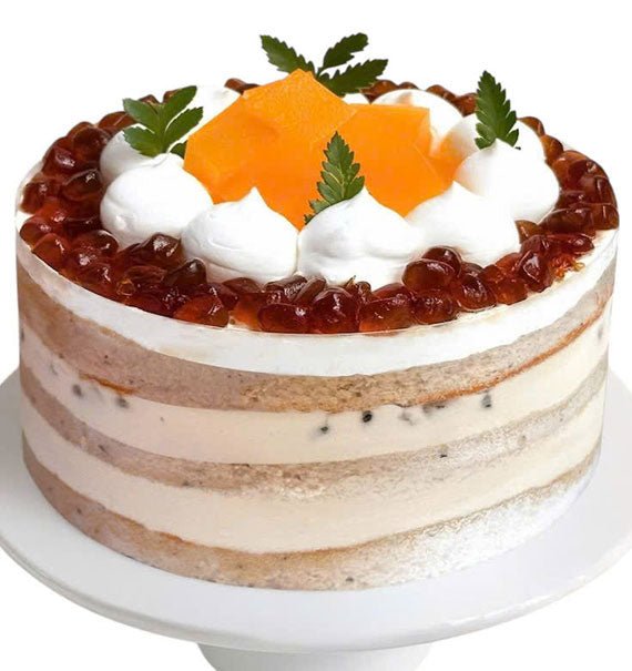 Oolong Milk Tea Tapioca Pearls Fresh Cake Vietnam