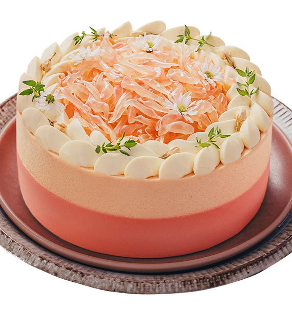 Pink Grapefruit Mousse Cake Vietnam
