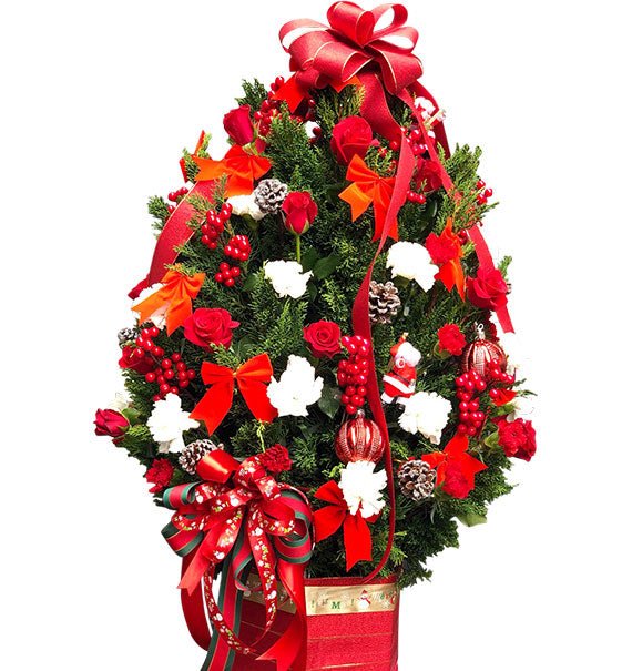 Red and White Fantasy Christmas Tree Vietnam
