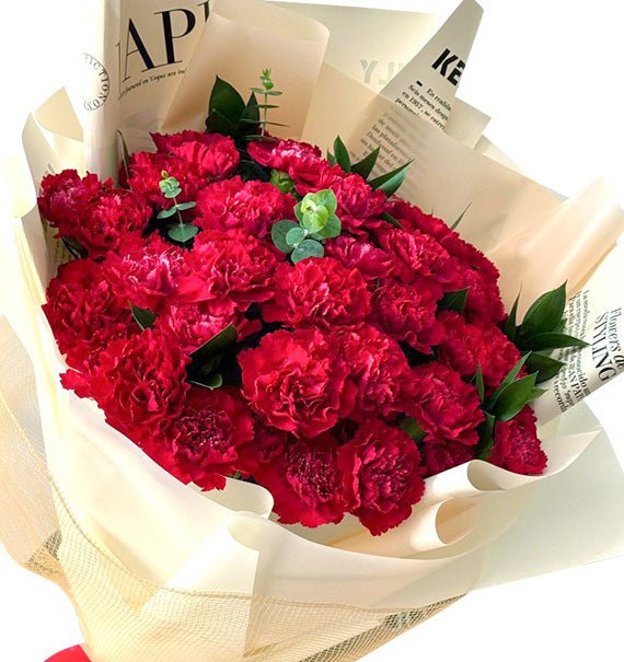 Red Carnation Bouquet For Christmas Vietnam