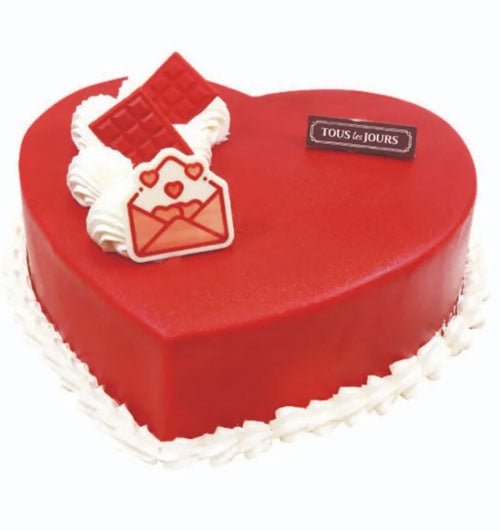 Red Heart Cake