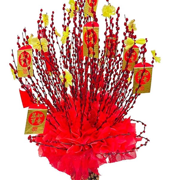 Red Singapore Peach-Tree 1m4 Tet Vietnam