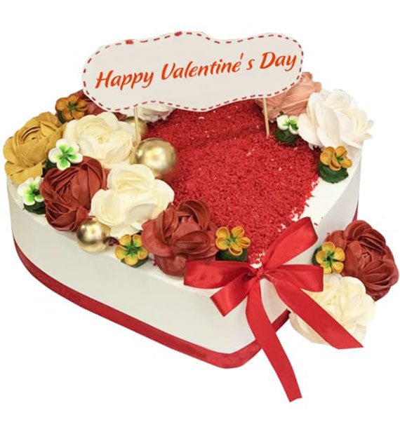 Red Velvet Romance Valentines Cakes Vietnam