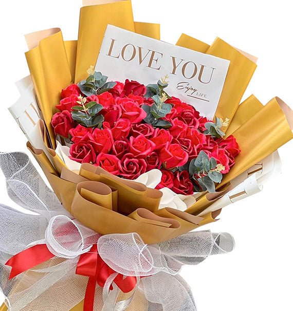 Red Waxed Roses For Vietnamese Womens Day