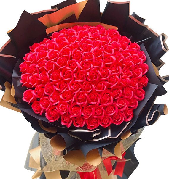 Red Waxed Roses For Vietnamese Women’s Day