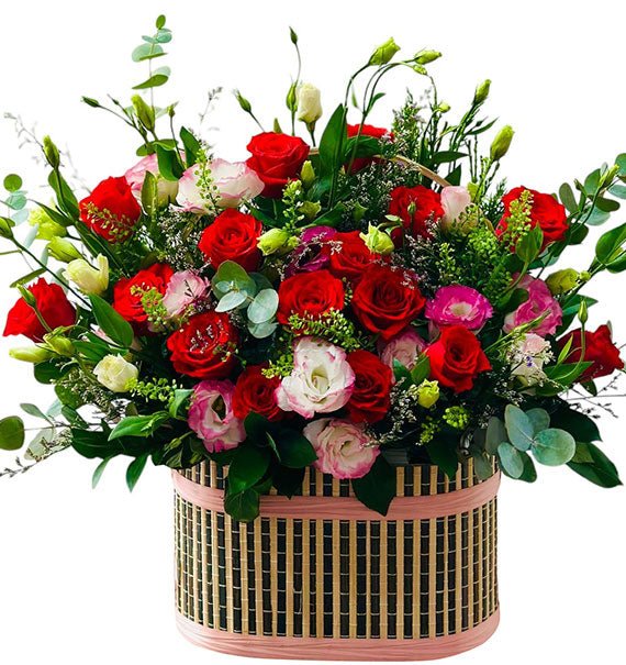 Rose Basket For Mothers Day Vietnam
