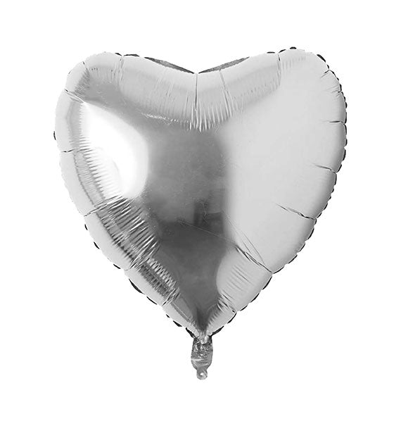 Silver Heart Shaped Foil 10in Balloon Gifts Vietnam