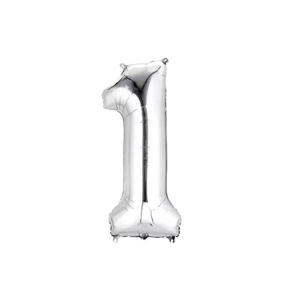 Silver Number 1 Foil Balloon Gifts Vietnam