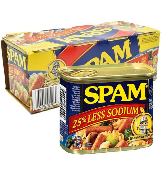 SPAM 25% LESS SODIUM Canned Meat Pack Of 4 Gifts Vietnam