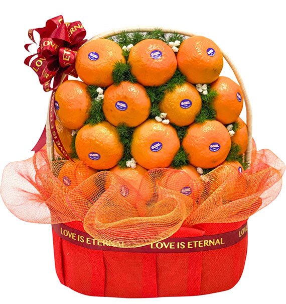 Tangerine Basket For Mothers Day Vietnam