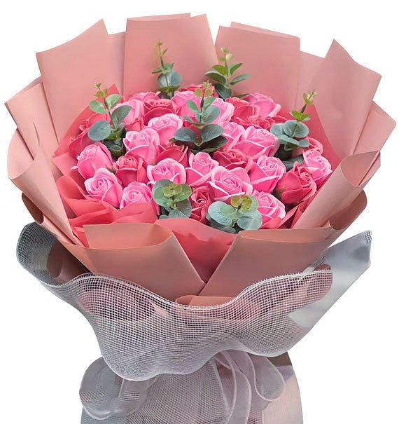 Waxed Rose Bouquet For Vietnamese Womens Day