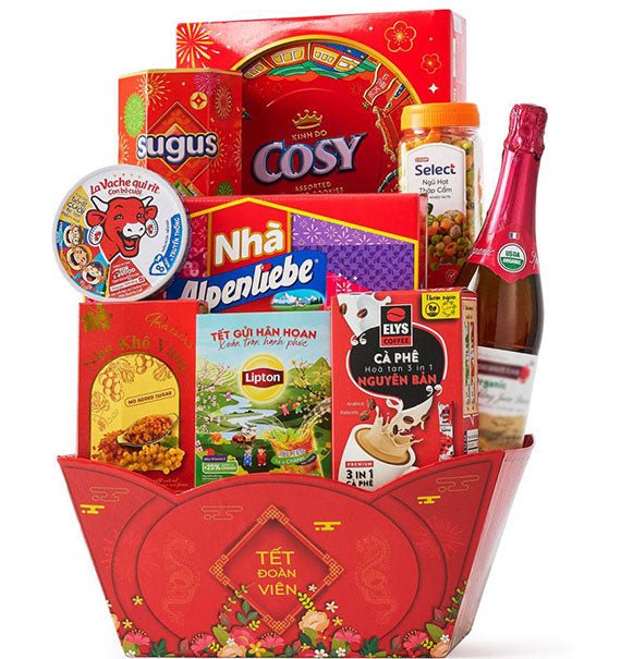 Wealth and Wellness Basket Tet Hamper