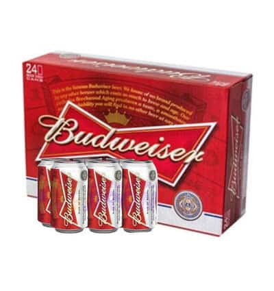 budweiser beer 24 cans