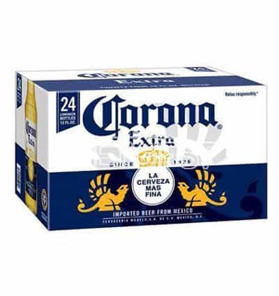 corona beer 24 cans box