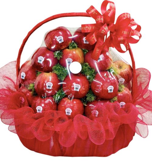 fresh apples basket xmas gifts vietnam