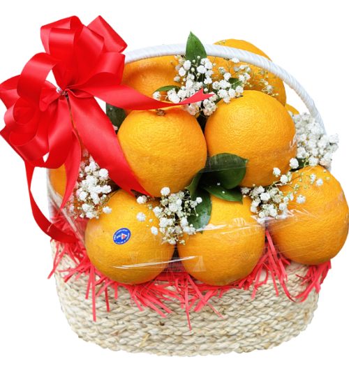 fresh orange basket