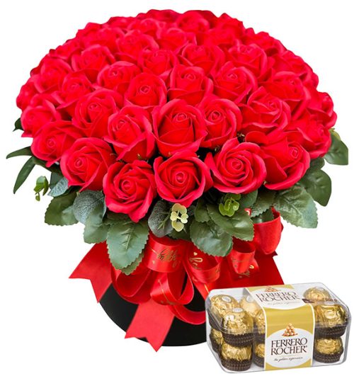 chocolate waxed roses vietnam 03