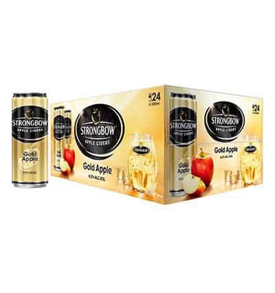strongbow apple ciders gold apple cans