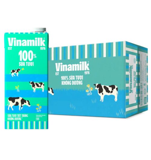 vinamilk 100 fresh milk non sweetened