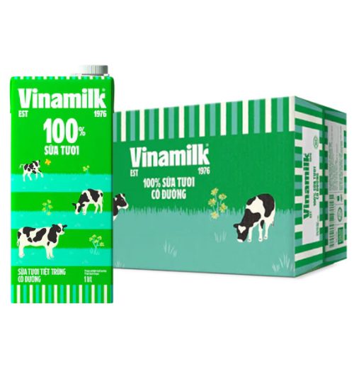 vinamilk 100 fresh milk sweetened