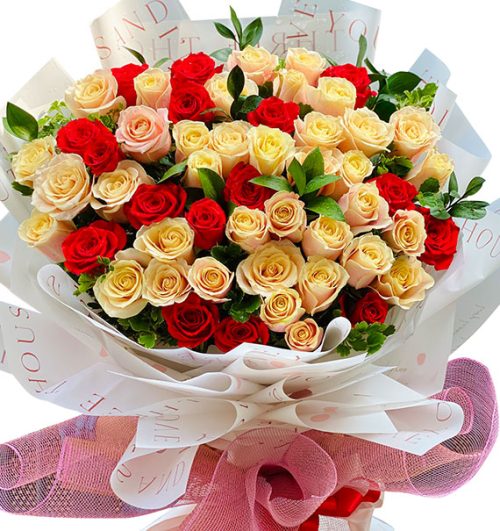 48 mixed roses womens day vietnam