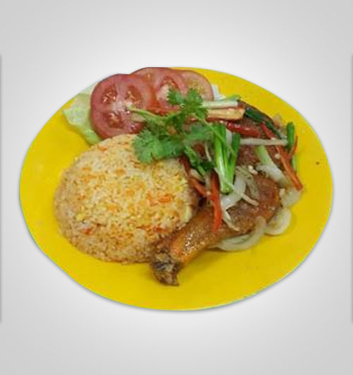 chicken thigh with fried rice hai nam