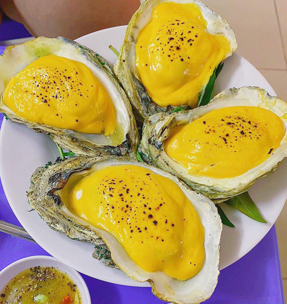 grilled oysters with cheese