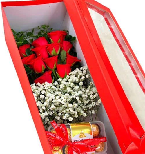 Flowers Box And Chocolate 01