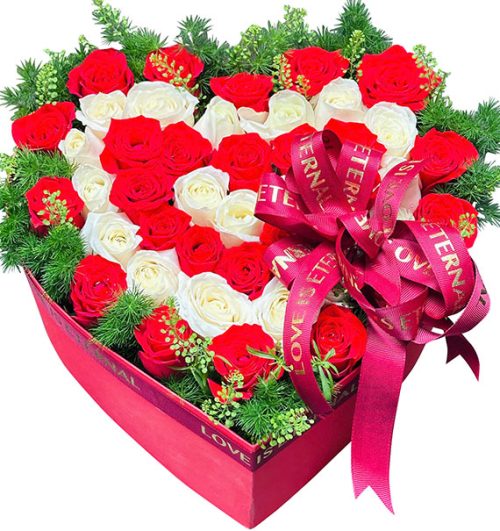 heart shape rose box valentines day 02