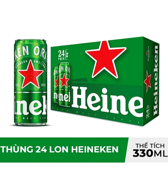 heineken sleek beer 24 cans box