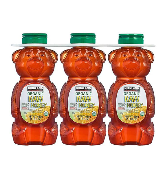 3 bottles of honey bear kirkland