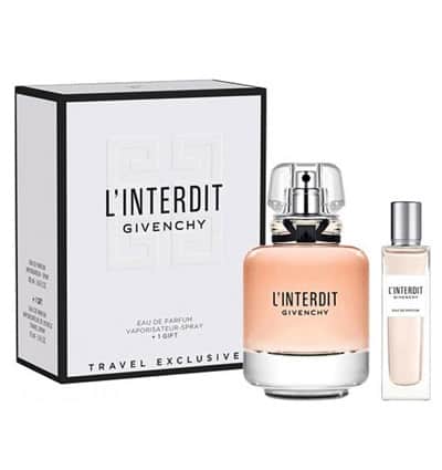 Gift Set Givenchy L'Interdit Eau de Parfum 2pcs ( EDP 80ml & EDP 15ml )