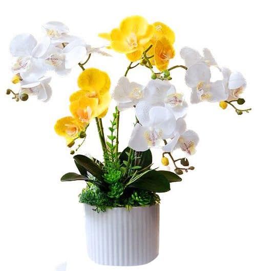 potted orchids artificial flowers 08