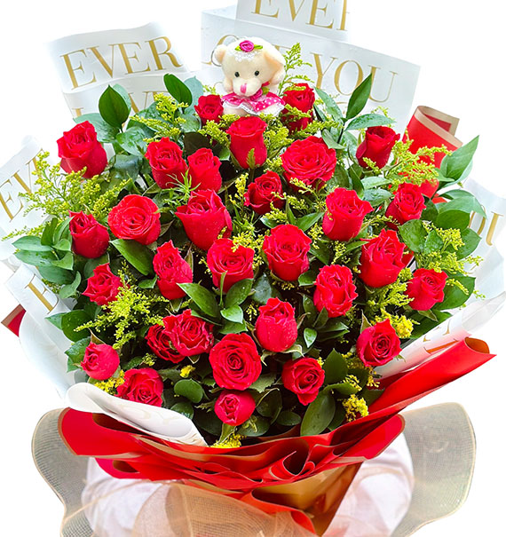 24 red roses valentine vietnam 03