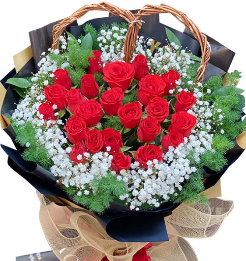 24 red roses valentine vietnam 03a