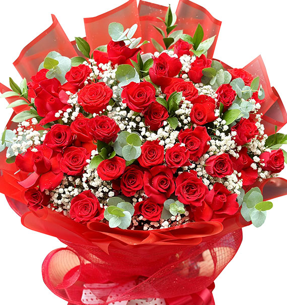 48 red roses valentine vietnam 02