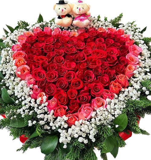 special heart valentine roses vietnam 3