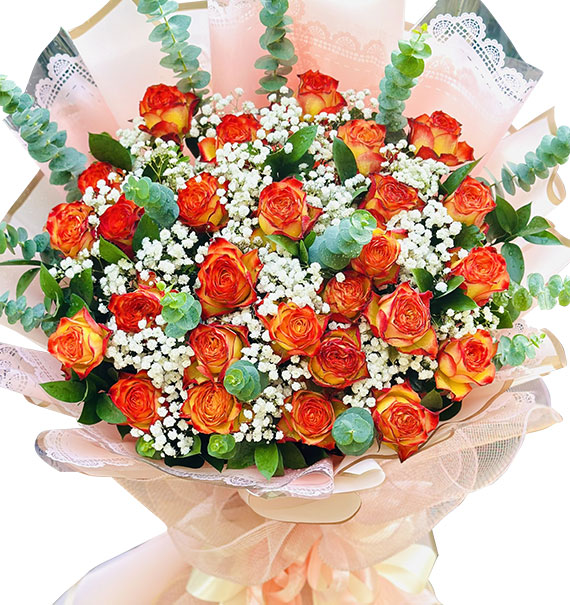 24 orange roses womens day vietnam