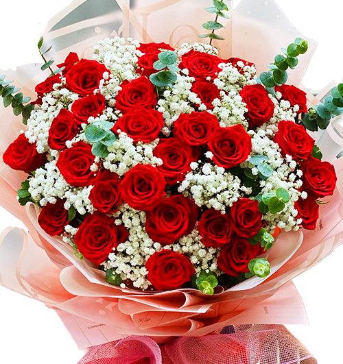 36 red roses womens day