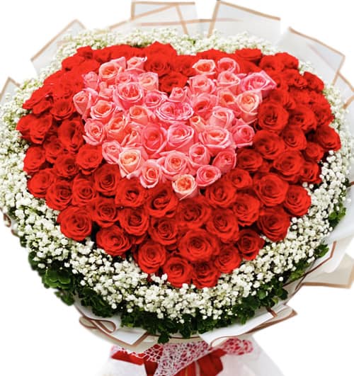 99 red roses bouquet in Saigon